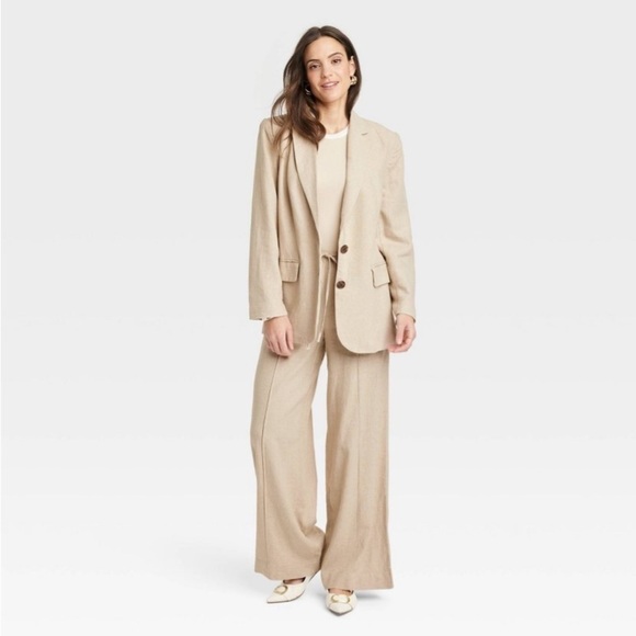 Women's Linen Spring Blazer - A New Day™
Tan new 🆕 - Picture 1 of 8